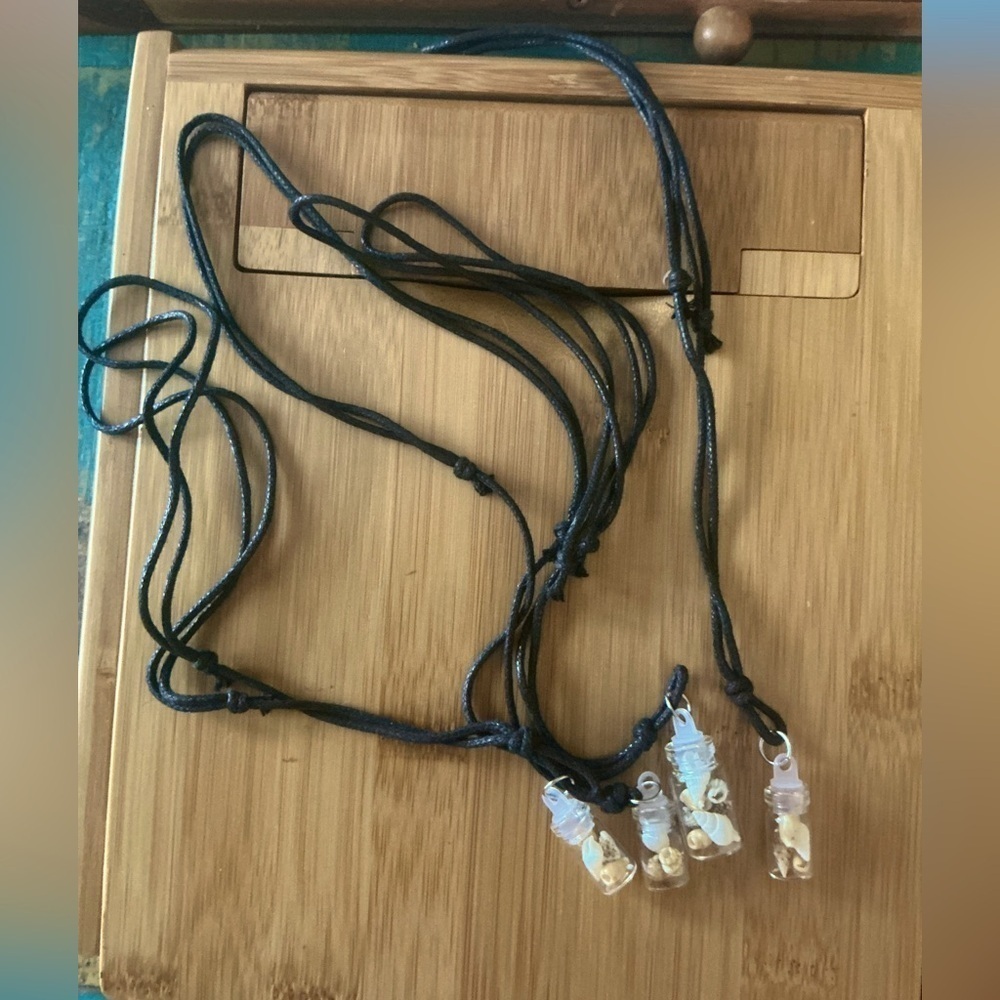 Handmade lot of Four unique Seashell Necklaces!
